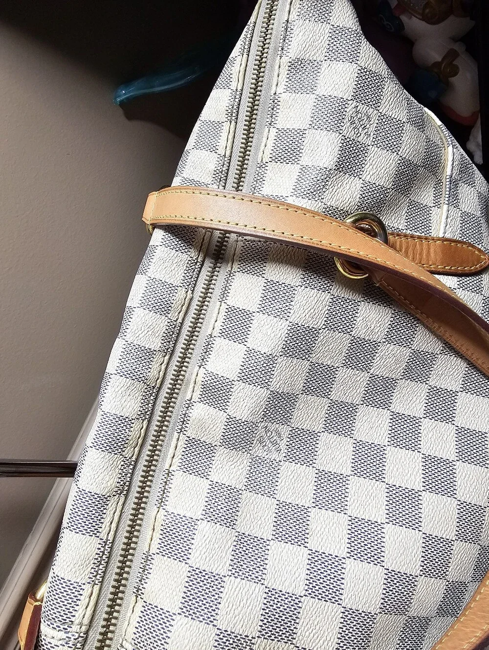Auth Louis Vuitton Totally GM azur shoulder totes bag - Picture 10 of 15
